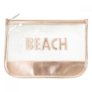 Miamica Rose Gold Beach pouch